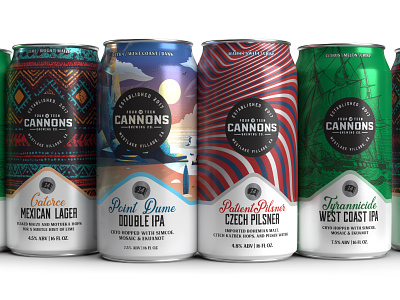 14 Cannons Core Line Uo beer branding craft beer food packaging