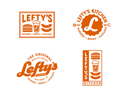 Lefty's Kitchen bbq beverage branding food restaurant