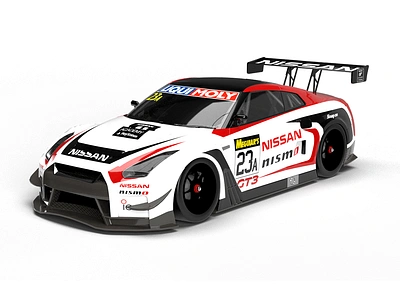 Nissan R35 GTR Nismo GT3 3D model 3d model graphic design livery design livery designer livery template motorsport graphics nissan gtr