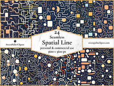 24 JPG Seamless Spatial Line Digital Pattern line space spatial textile
