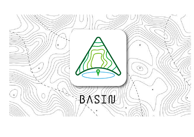 Basin app graphic design logo