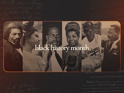 Black History Month announcement blackhistorymonth church design graphic design proclaim promedia series sermon weekend