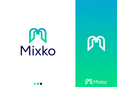 Mixko logo abstract logo branding creative logo design illustration logo logo designer modern logo ui vector