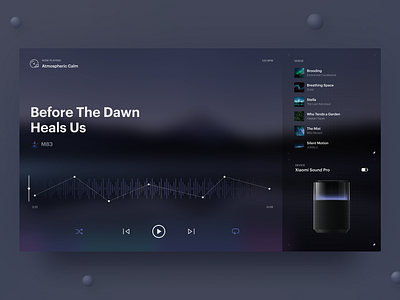 Daily UI 009 - Music Player 🎧 3d app cards daily ui design illustration music player ui uiux