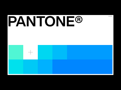 PANTONE® CONNECT concept grid minimal pantone promo ui ux web website