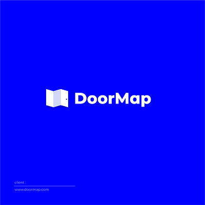 DoorMap.com bold branding clever design graphic illustration logo vector