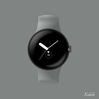 3D Design in Figma - Google Pixel watch 3d animation branding design designer graphic design illustration logo ui uiux vector watch
