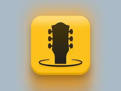 Guitar Learning Game - App Icon app icon app store icon branding design game guitar guitarist icon ios app icon ios icon iphone learning logo macos icon musician ui vector