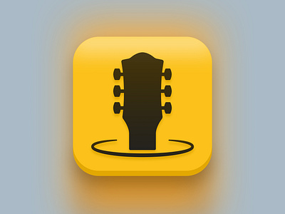 Guitar Learning Game - App Icon app icon app store icon branding design game guitar guitarist icon ios app icon ios icon iphone learning logo macos icon musician ui vector
