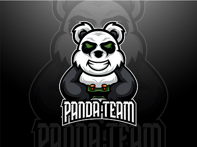 Panda Team Esport Mascot Logo esport esport game esport mascot game logo game mascot logo logo design mascot mascot design panda panda esport panda game panda mascot panda team panda team esport mascot