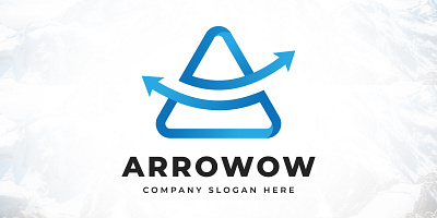 Letter A Arrow Accounting And Financial Logo type