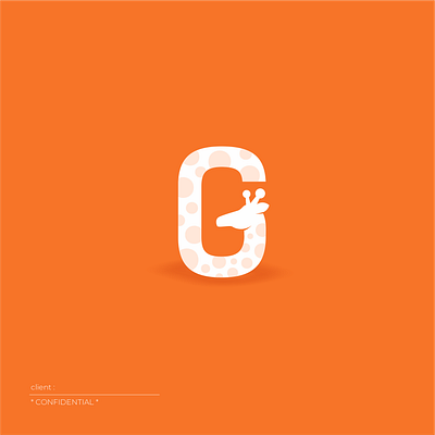 Giraph G animal bold branding clever letter logo monogram smart strong vector