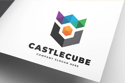 Creative Hexagonal Castle Logo Design ai brainstorm castle hexagonal king kingdom technology