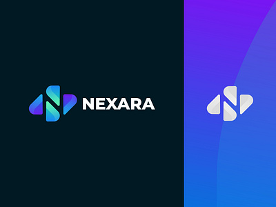 Nexara Logo app logo branding design illustration logo logo design minimalist logo modern logo n logo typography ui vector