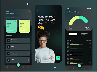 Task Management Mobile App app app ui branding dark mood dashboard design ios app management app mobile app modern popular product design project project management app task management app to do list ui uiux ux website ui