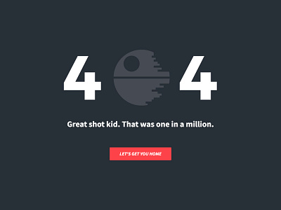 404 Error Page - Star wars - Daily UI Challenge