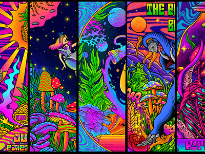art work psychedelic artwork design illustration illustration psychedelic trippy weed