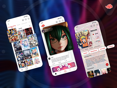 Ani - Anime Rating App anime app design ui uiux ux