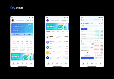 Gate.io -App Home Design animation ui