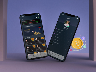 SWOP app coins crypto design graphic design mobile ui ux