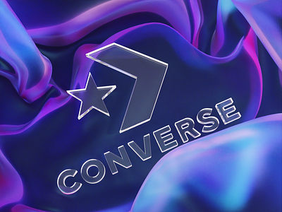 Converse 3D Logo Animation 3d 3d animation 3d converse 3d logo animation 3d model animation converse logo animation motion motion graphics render shoe logo shoe logo 3d