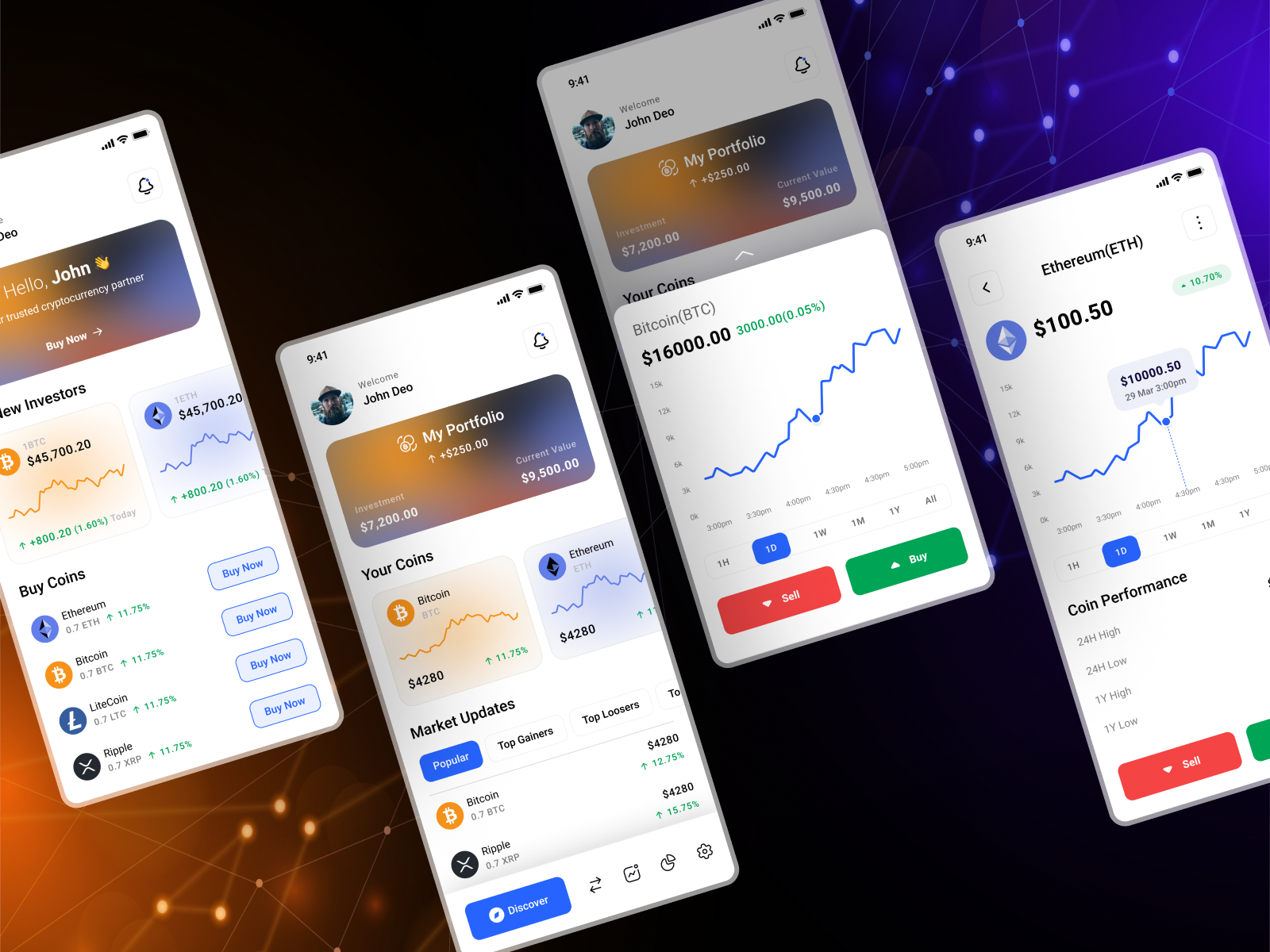 Crypto Currency - Mobile App by Ambika Patel on Dribbble