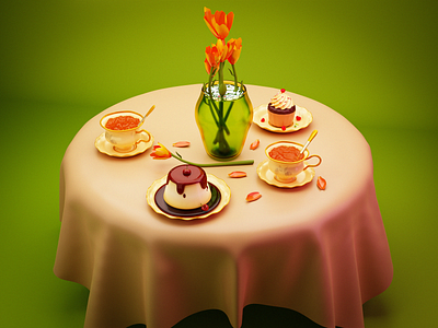 3d illustration 3d 3d art 3d coffee 3d colors 3d cozy 3d design 3d flowers 3d graphic design 3d illustration 3d mood 3d morning 3d natire 3d spring 3d table design georgia graphic design illustration tbilisi