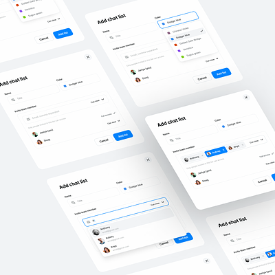 Brainwave AI UI Kit - Add New List Modal ai button chat clean clean ui clear ui component dashboard dropdown list minimal modal tags ui ui design ui design kit ux ux design web design web ui