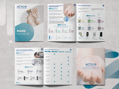 Hygiene Product Brochure Design 2d 2d art brand branding brochure brochure design brochure products catalog catalog design design digital digital art ebook ebook design graphic design healthcare identity branding minimal modern products