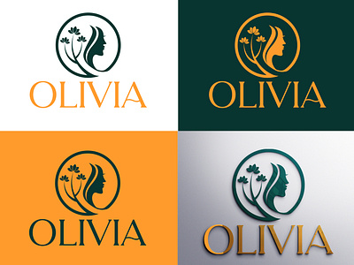 Olivia Logo | Beauty Salon Logo | Botanic adobe photoshop animation boho logo botanical logo branding clothing brand logo creative logo design editorial editorial brand fashion brand graphic design illustration logo design logo mark minimalist motion graphics print typography ui