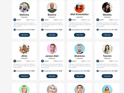 All Instructor page branding design graphic design illustration logo trendy design typography ui ux vector