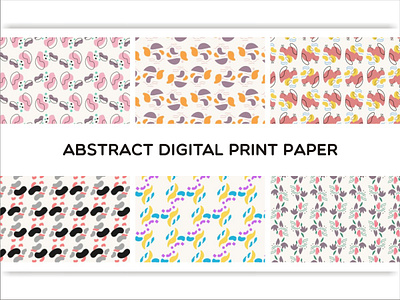 Abstract Digital Print Paper watercolor