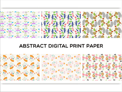 Abstract Digital Print Paper watercolor