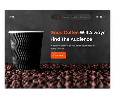 Coffee Web Design ui