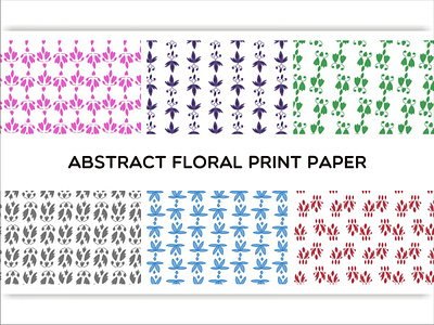 Abstract Floral Print Paper botanical