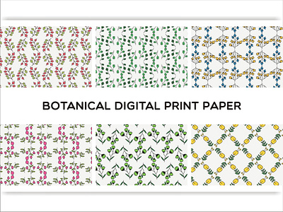 Botanical Digital Print Paper paper