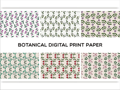 Botanical Digital Print Paper paper