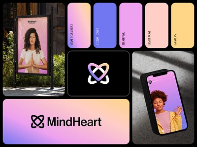 MindHeart | Brand Identity brand identity design branding and identity branding design colors guidelines design final logo help icon mark identity branding illustration logo design logotype logotype medical branding mind heart neurone startup tech digital saas visual identity