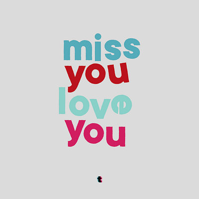 miss you, love you branding graphic design hand lettering identity design lettering printmaking substack typaphobe typographic illustration typography