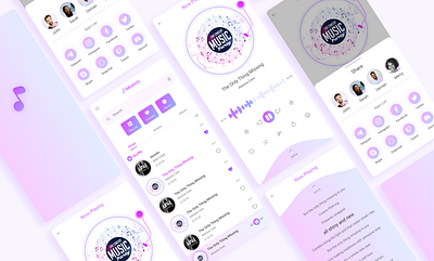 Music Player 3d animation app booking hotel branding daily ui daily ui 009 design gradiant graphic design illustration logo music player podcast share ui ux vector