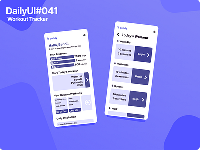 Daily UI Challenge #041|| Workout Tracker branding dailyui design graphic design iillustration illustration logo ui vector web design