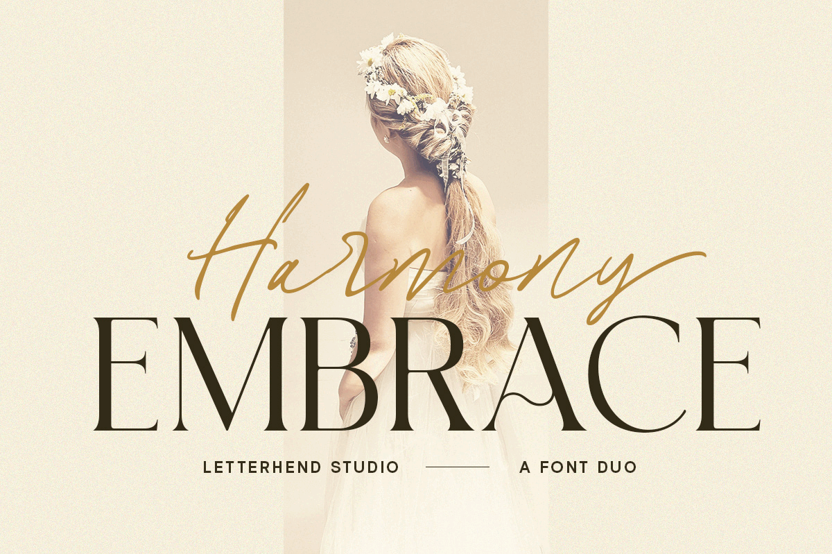 Harmony Embrace - Font Duo fashionable freebies