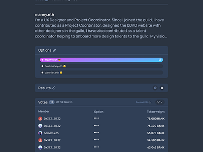 DAO Consensus voting blockchain communities consensus dao decentralized organization design discord figma frontend poll sesh bot sesh poll sesh voting snapshot ui ux voting web3 web3 communities