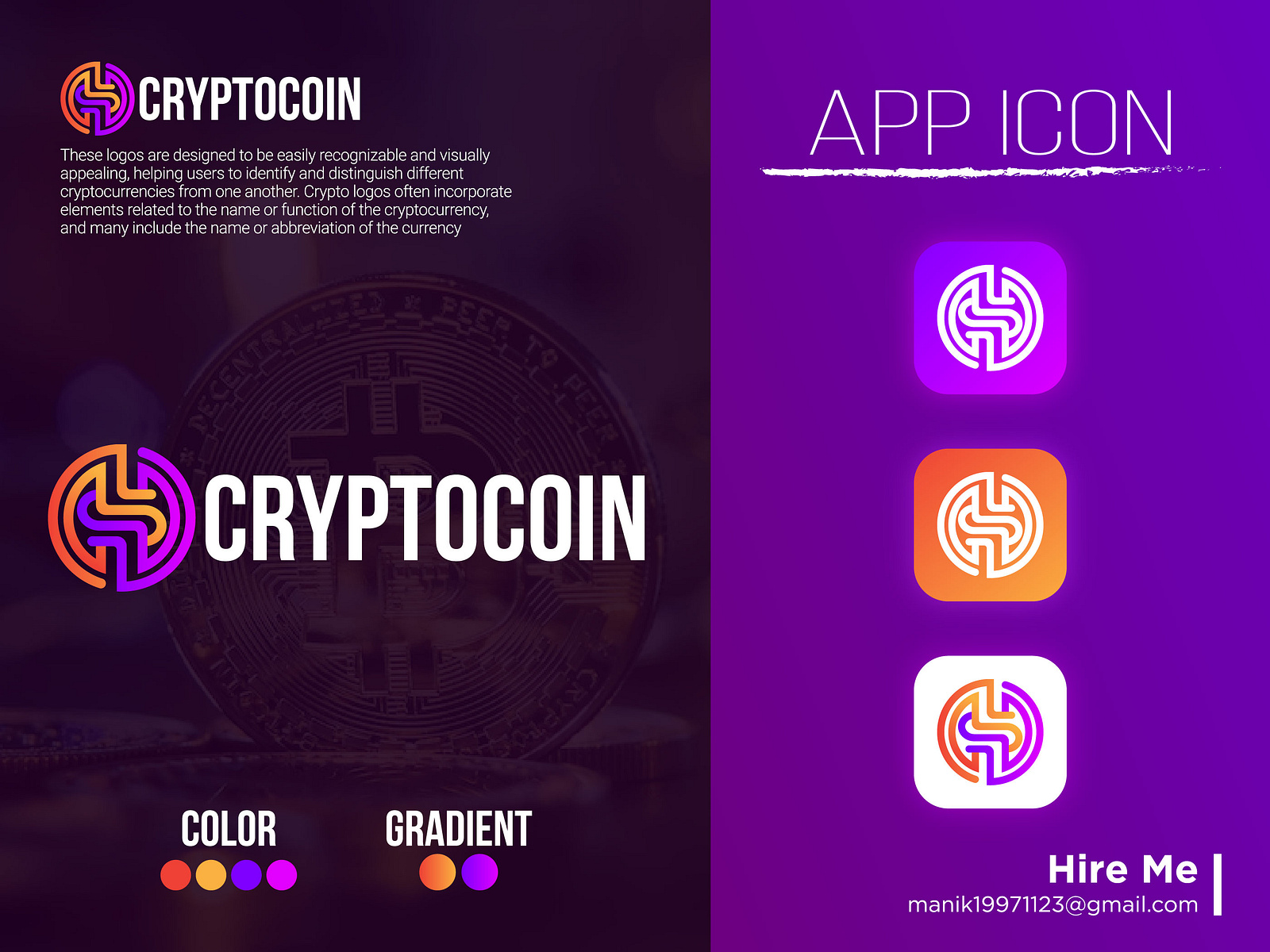 Crypto Coin Logo Design - Unused ( Ready for Sale) by Manik Khan on Dribbble