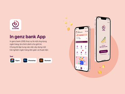In genz bank App app design graphic design ui ux