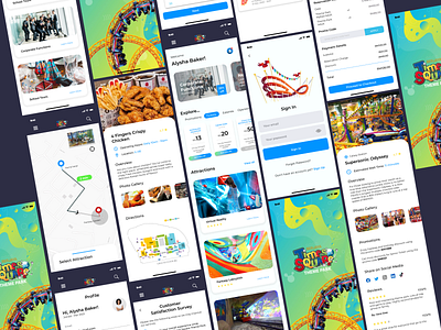 User Interface Concept Design for the Berjaya Times Square Theme berjaya times square buy tickets login map mobile application online reservation system promotion sketch survey theme park user profile wireframe