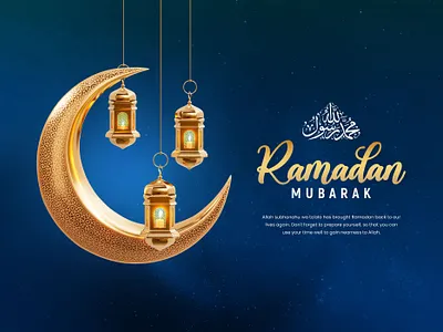 3d-ramadan-kareem-social-banner-template-with-crescent-islamic-l 3d branding design graphic design logo ui ux