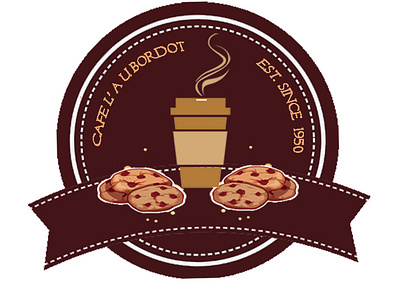 cafe logo branding cafe logo coffee place graphic design illustration logo