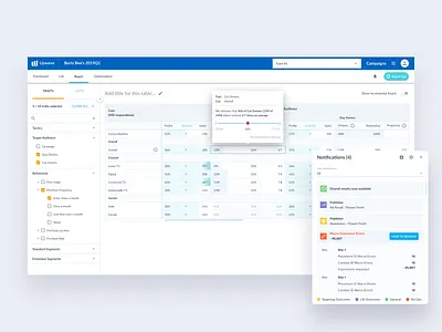 Upwave - Web App clean ui marketing sidebar table ui ux web app web application