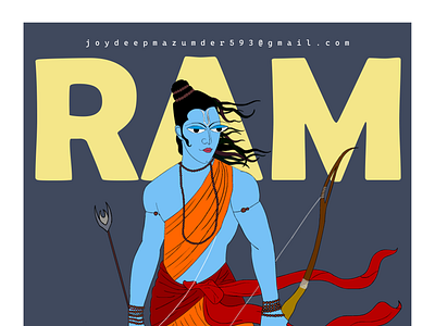 Lord Ram (King of Ajodhya) 2d 2d art animation cartoon character design characterart comic art design digital art fan art god hanuman ji illustration illustration art jai shree ram lord motion graphics ram rama sitaram